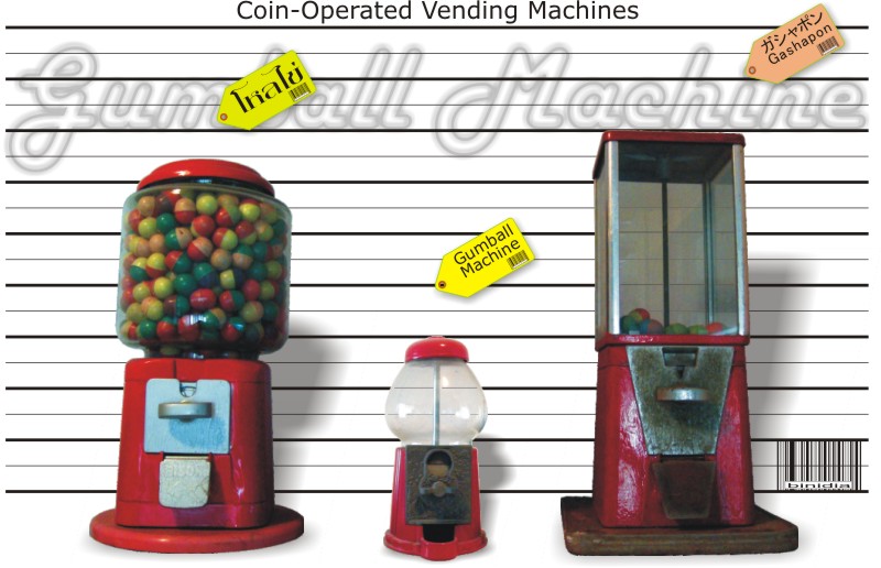 Gumball Machine - Capsule Toy โหลไข่หมุน