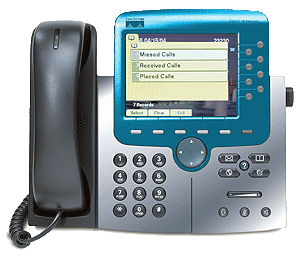 matt Silver + gloss Blue - Cisco Unified IP Phone